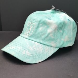 NWT,PGA Tour Woman's Mint Green Tie Die Hat.